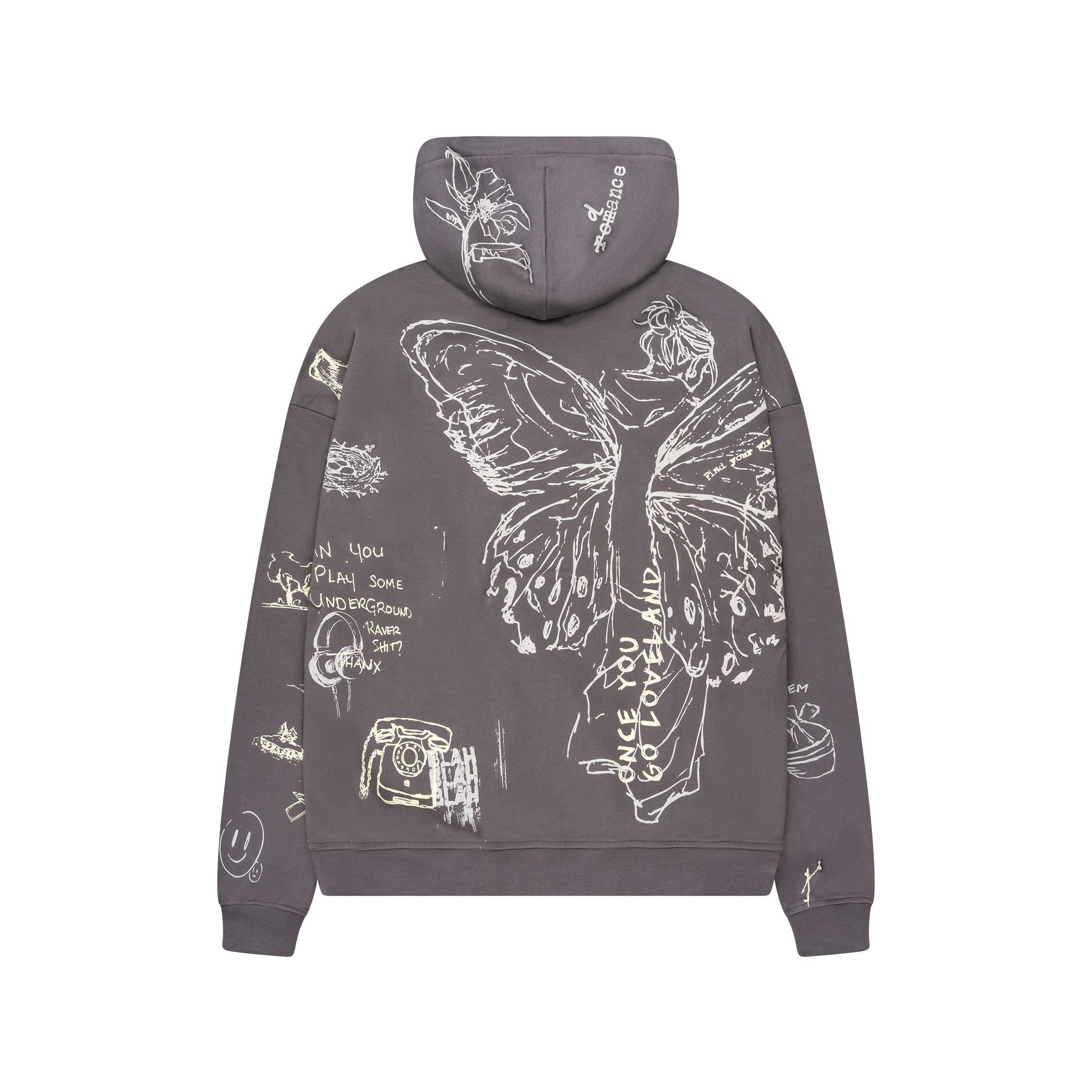 LL Doodle Hoodie Grey